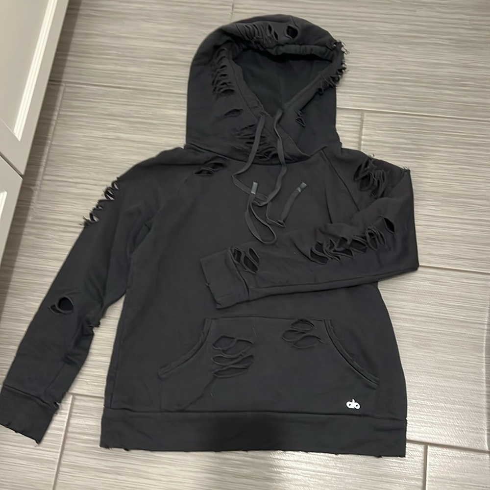 Alo distressed hoodie